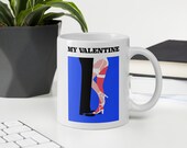My Valentine Framed poster, Digital Prints, home goods, coffee mug, tea mug, Illustration, Art Print, Valentine