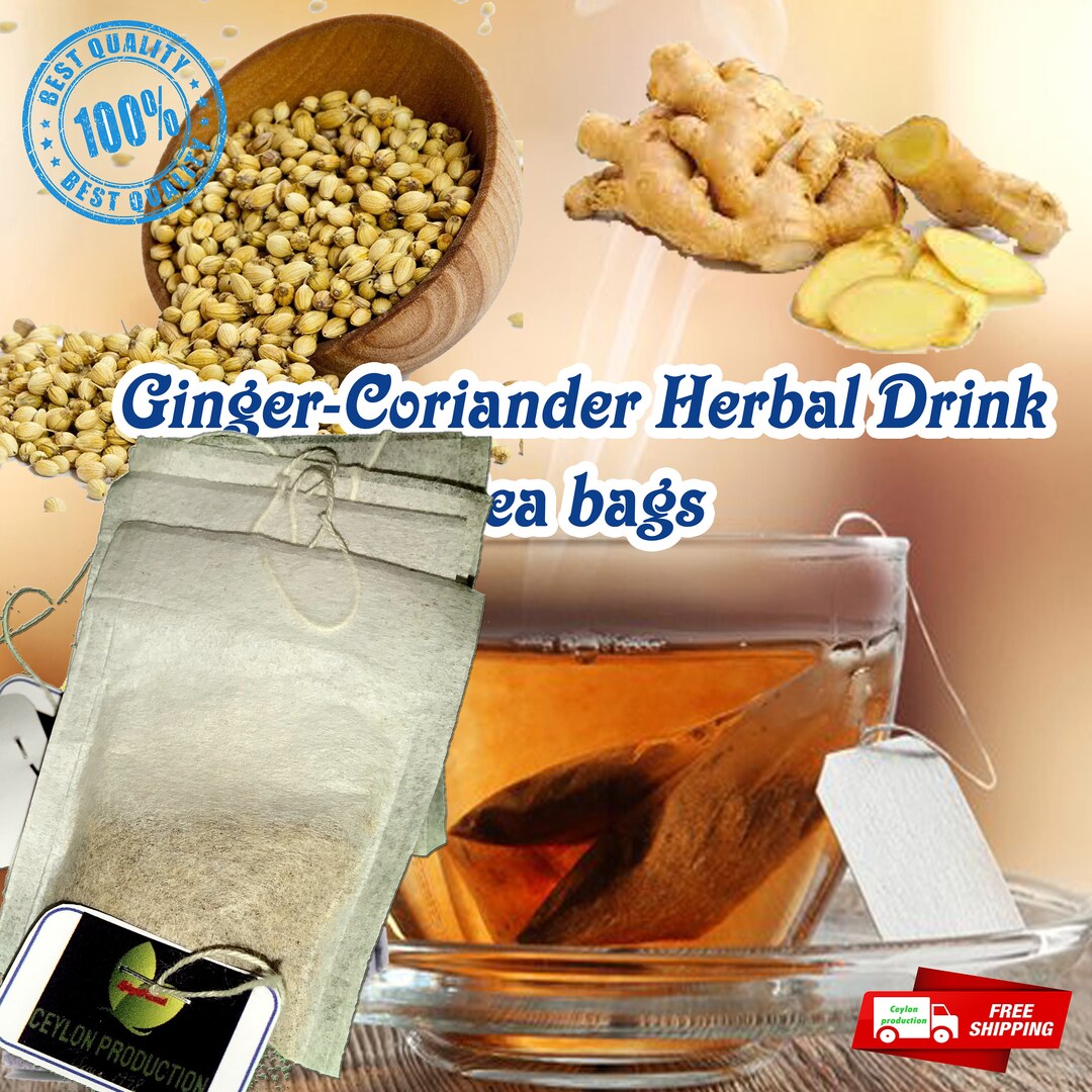 Gingercoriander Herbal Tea Bag Drinks for Healthy Life Etsy