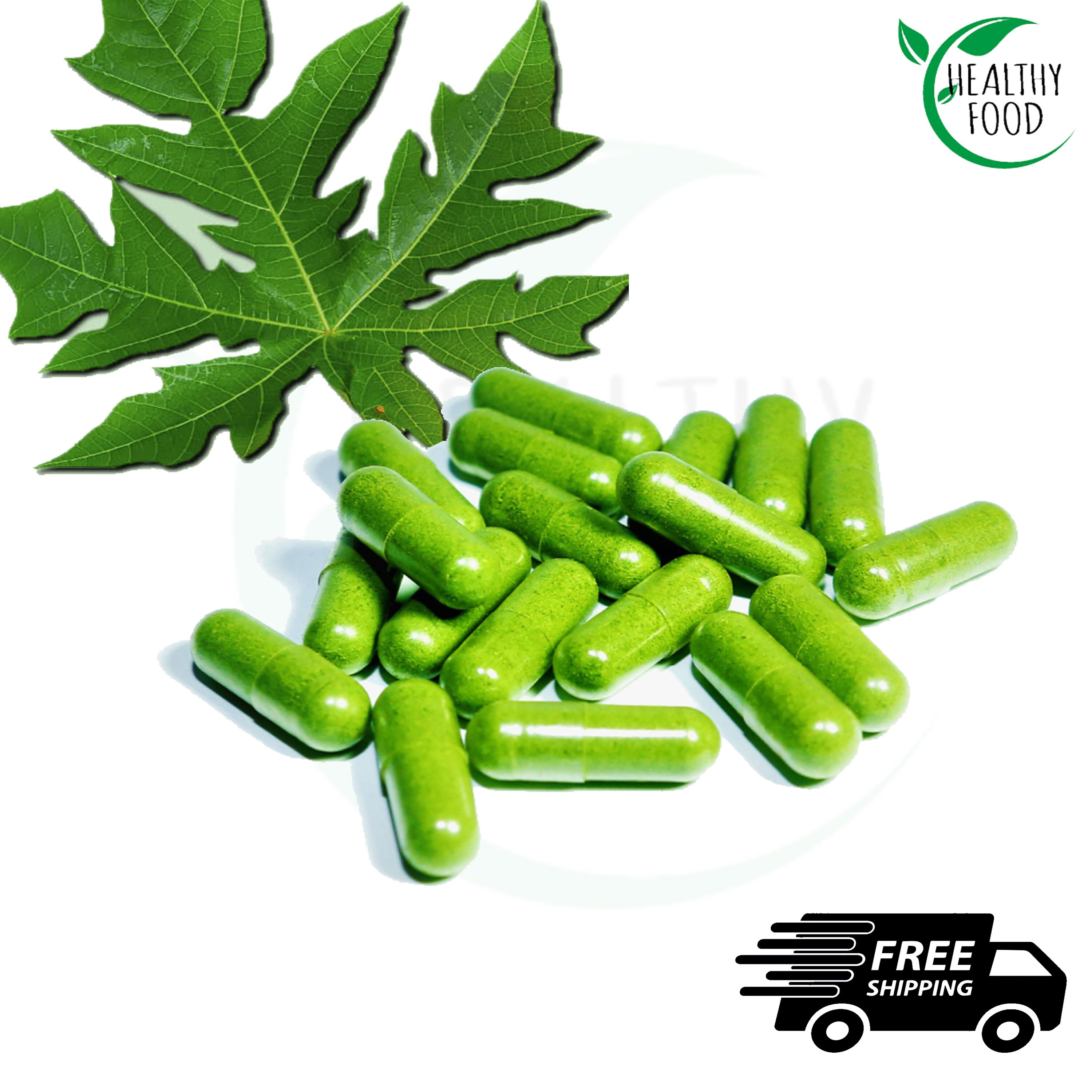 Papaya Leaves Carica Papaya Leaf 600mg for Health All Fresh Natural