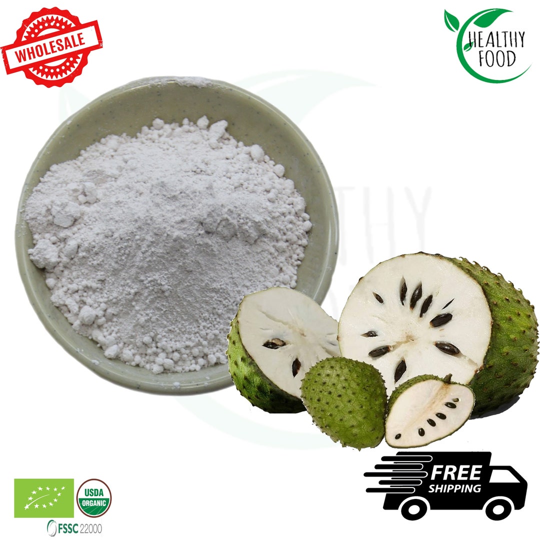 Dehydrated Soursop Fruit Ground Powder Organic Pure Natural Graviola