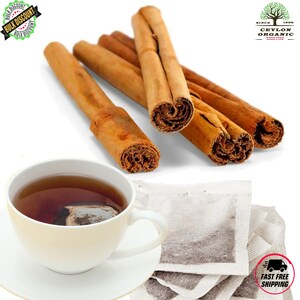 Sachets de tisane biologique à la cannelle de Ceylan, boisson saine du sri lanka