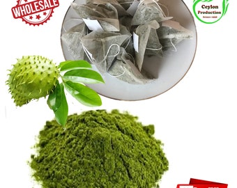 Organic Soursop Leave  Herbal Tea Bags natural Boost Immune System Promotes Healthy Skin