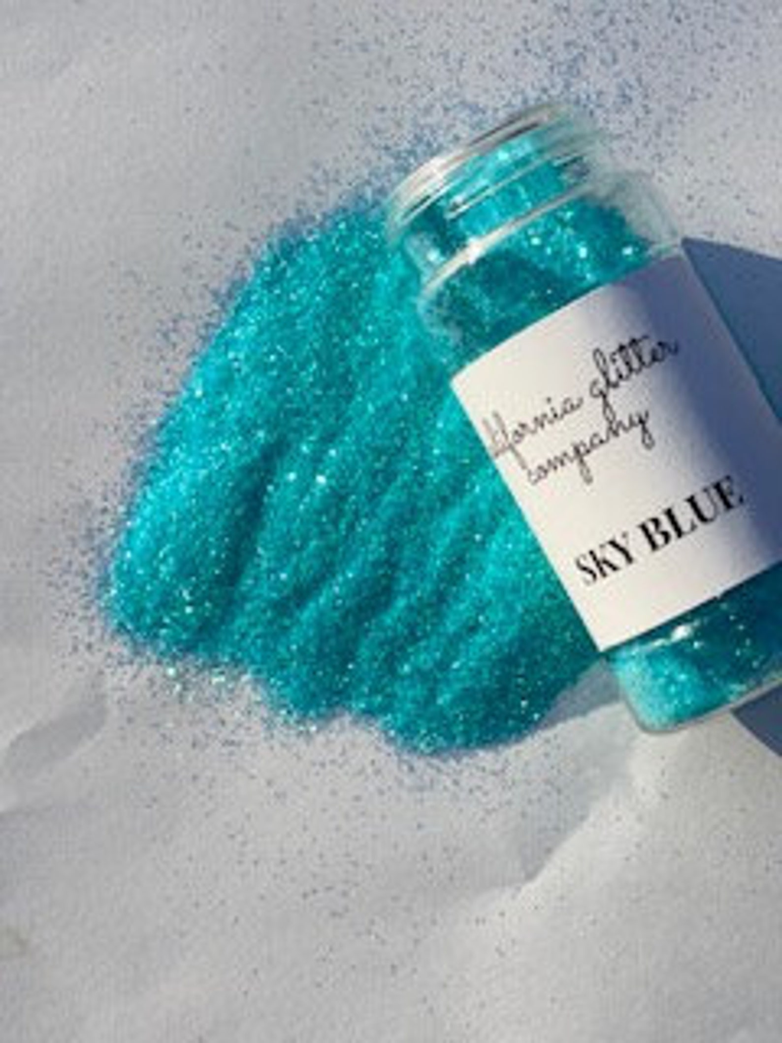 2oz Fine Blue Glitter Shaker Bottle High Quality Polyester Etsy