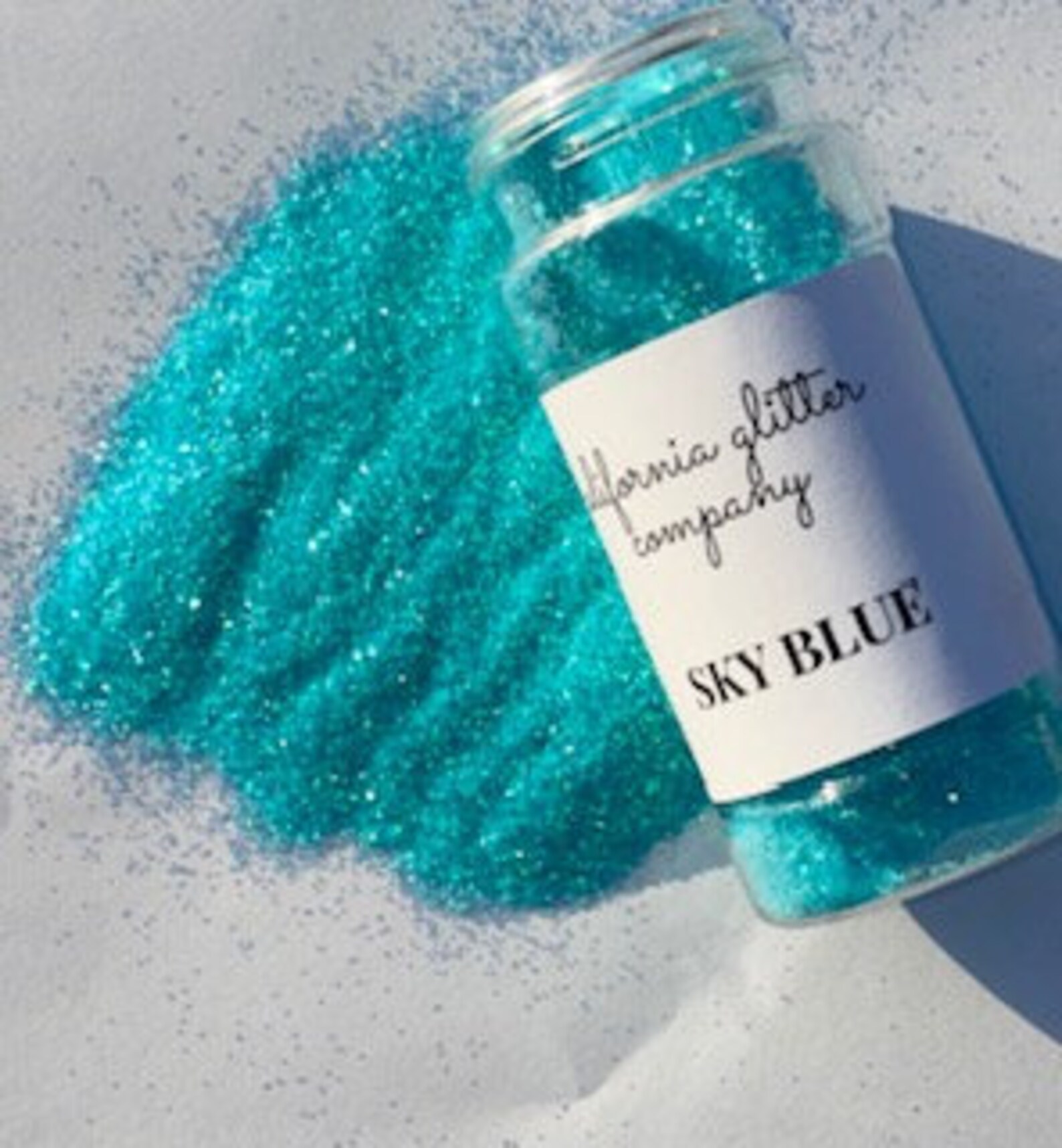 2oz Fine Blue Glitter Shaker Bottle High Quality Polyester Etsy