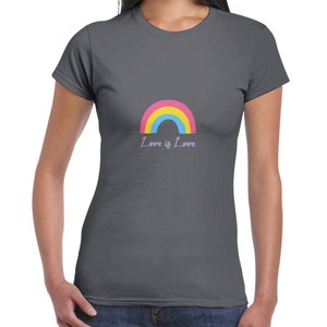 Rainbow Of Love Charcoal - 2XL