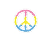 Peace and Love Sticker