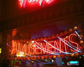 AMUSEMENTS | Chinatown, London | A3 Photo Print, Film Photography Print, 35mm Film Print, London Prints, Wall Decor