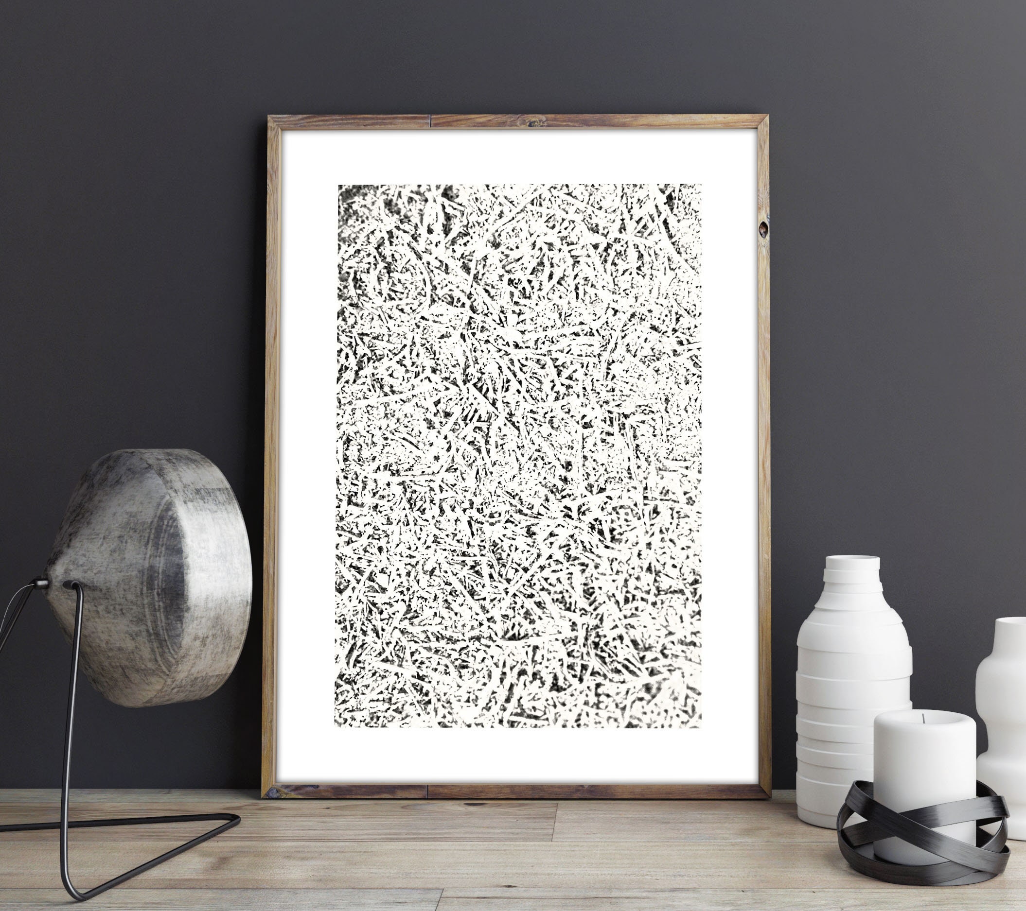Black and white wood shavings printable wall art. Wall Décor Etsy
