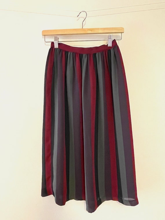 Vintage 1980s Body English Skirt in Fall Jewel Ton