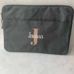 Personalisierte Laptop Tasche mit Initial Namen Laptop Tasche 13 & 15 Zoll Muttertag Geschenk Geschenkidee Bild 4