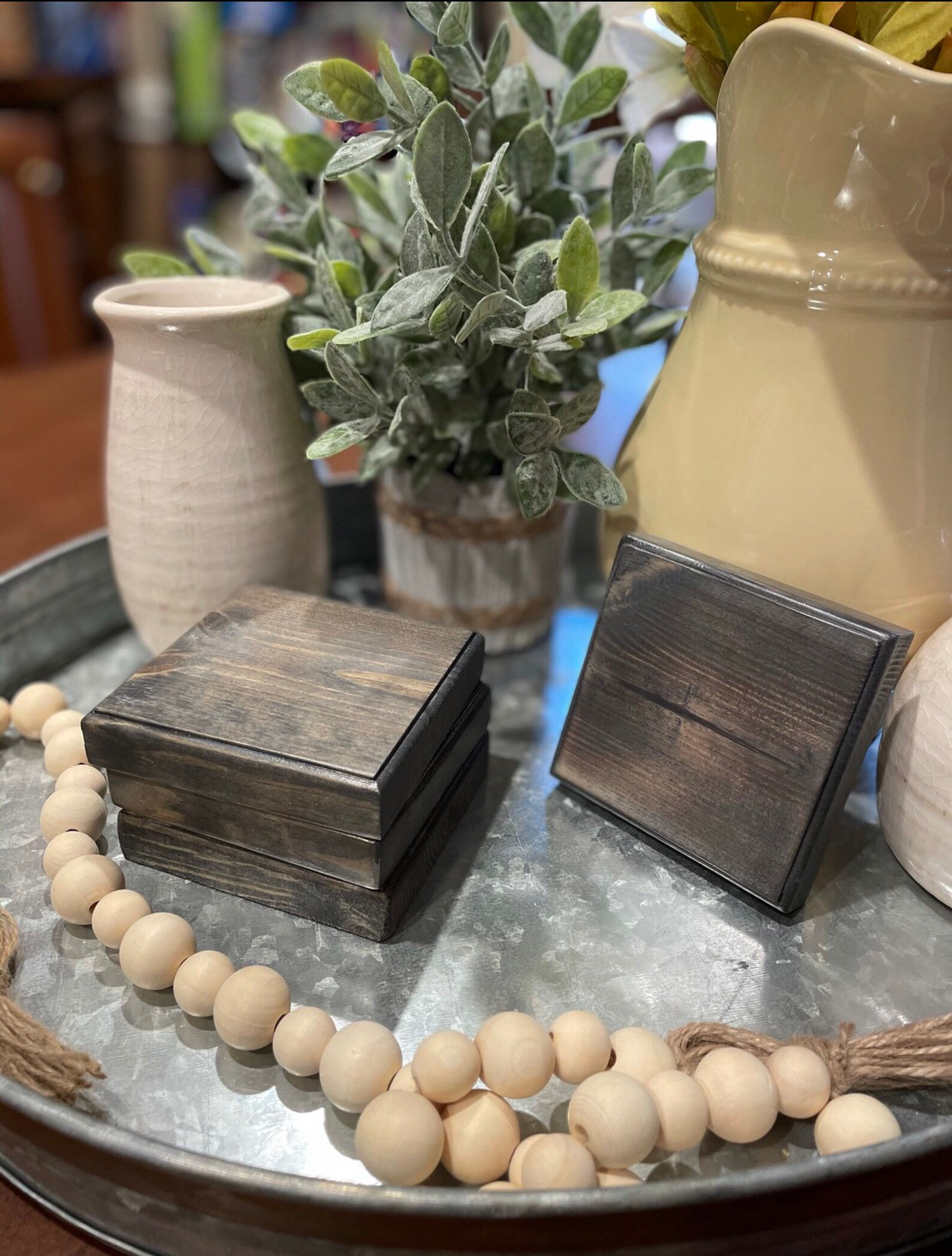 Farmhouse Handmade Coaster Set Etsy