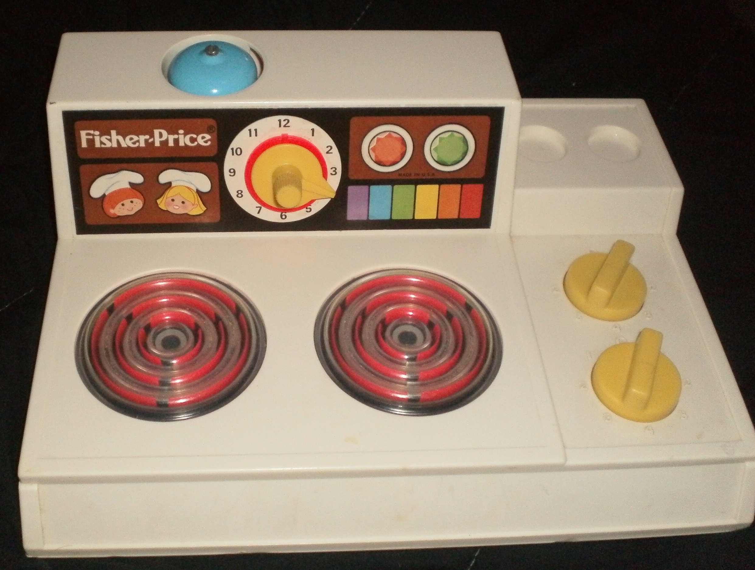 1978 Fisherprice Fisher Price Stove Top Oven Play Pretend Kids Children