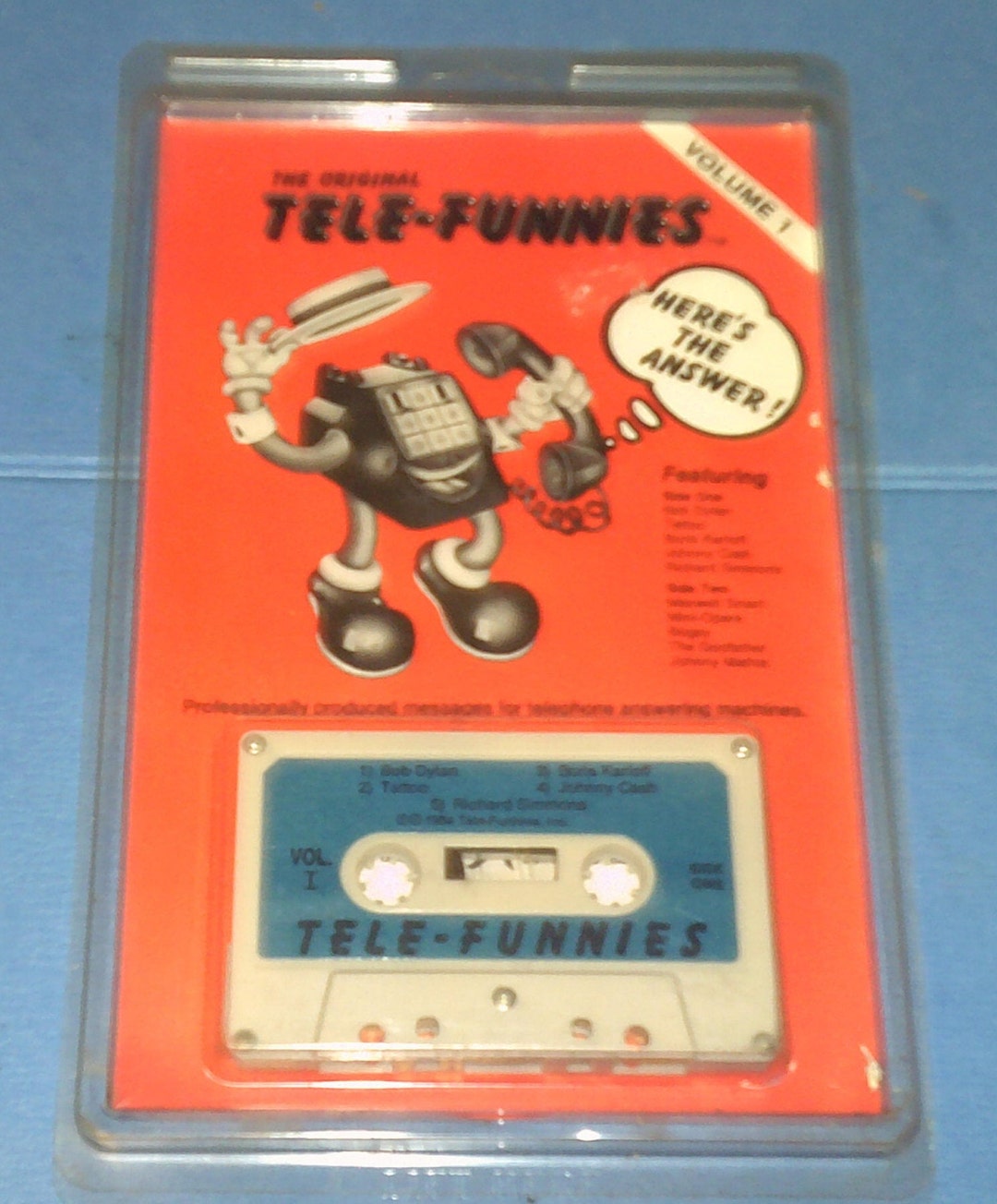 Tele Funnies Vintage Telephone Answering Machine Cassette Tape Etsy
