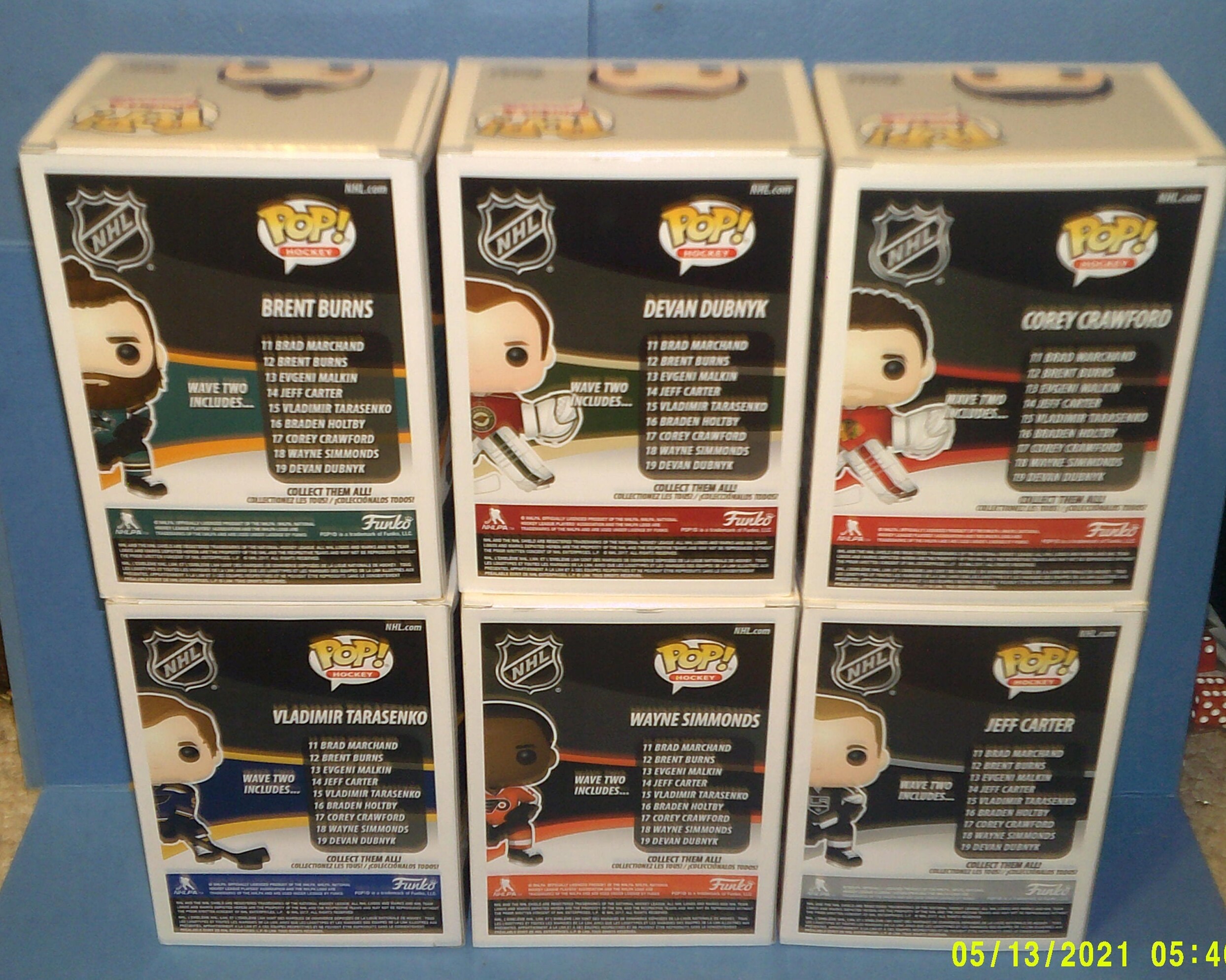 Funko Pop Lot Of 6 NHL Hockey Wave Two Vinyl Figurines Carter Etsy