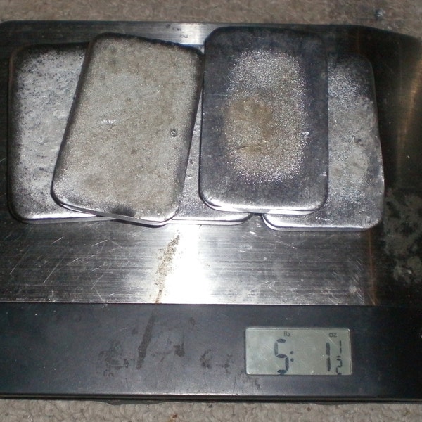 5 Pounds Tin Pewter Bars Ingots For Castings Jewellery Fishing Lures Weights Reloads 95 To 98% Tin