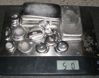 5 Pounds Tin Pewter Bars Rounds Ingots For Castings Jewellery Fishing Lures Weights Reloads 95 To 98% Tin