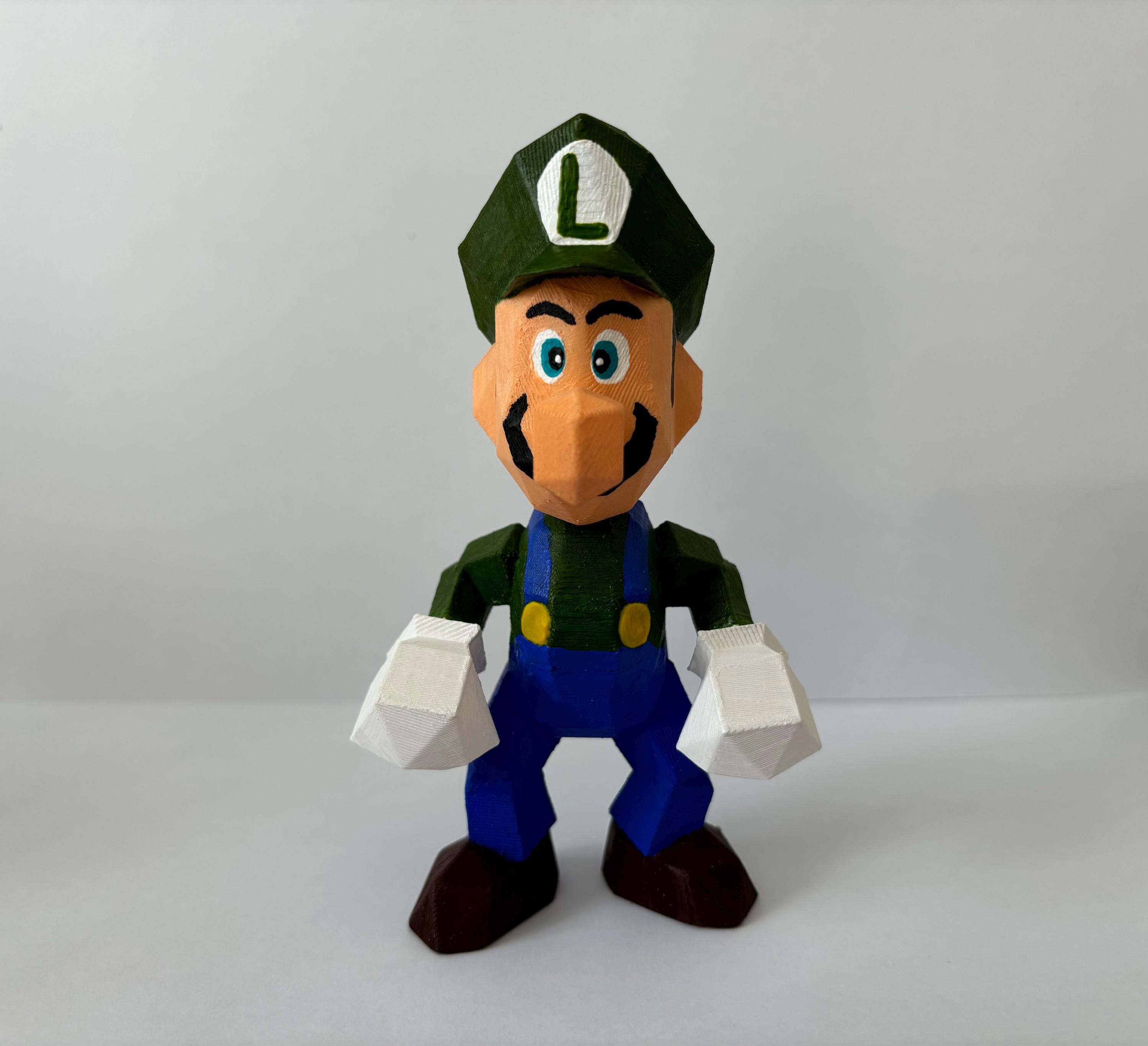 スーパーマリオ64 ローポリゴン風メタルマリオフィギュア スーパーマリオ64 ローポリゴン風メタルマリオフィギュア Mario 64