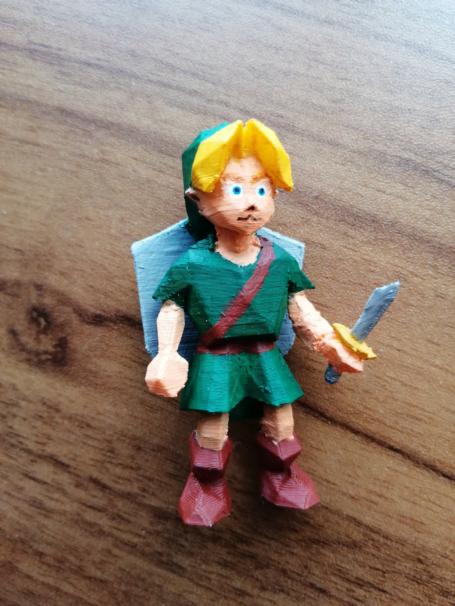 Child Link N64 Ocarina of Time lowpoly 3D printed figure Etsy