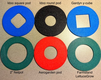 Adaptadores para frascos de boca ancha Kratky de bola y de masón.