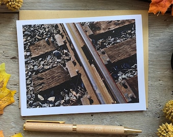 Carte de correspondance de voie ferrée, photographie originale du chemin de fer de Mooresville en Caroline du Nord