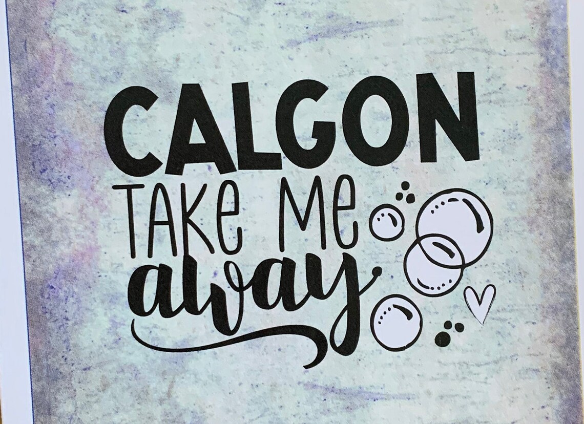 Calgon Take Me Away Saying Note Card 4.25 X 5.5 Etsy