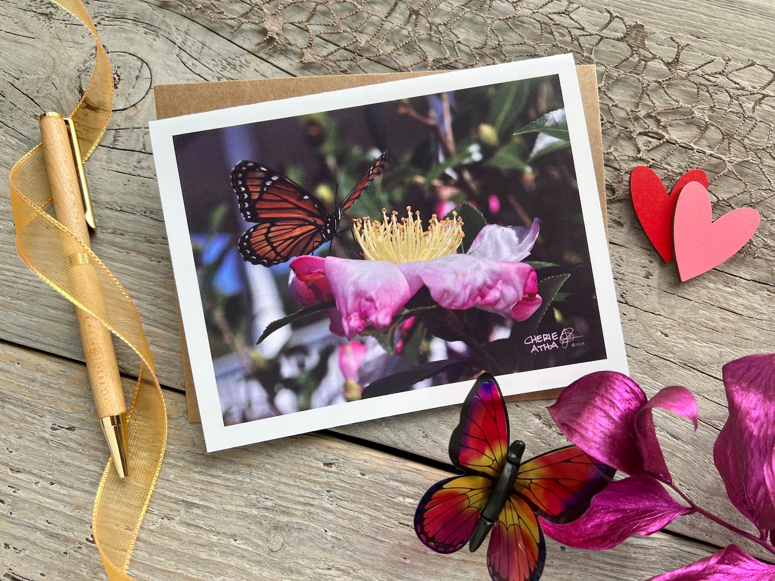 Monarch Butterfly Note Card, Original Photograph of a Monarch Butterfly ...