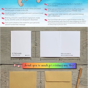 Carte étoile de mer avec l'histoire des étoiles de mer sur le fait de faire une différence, art original dessiné à la main aquarelle numérique inspiré de l'océan, cadeau pour amoureux de la plage image 8