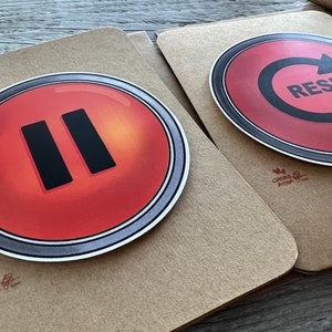Showing how the buttons stand off of the card