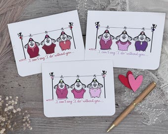 Bridesmaid proposal card, Made of Honor proposal card, bridal party I do crew, bride tribe, I can’t say I do without you wedding note card