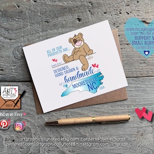 Carte de correspondance Hello Summer avec des sucettes glacées aux couleurs vives, papeterie cadeau d'été mignonne fantaisiste faite à la main à partir d'oeuvres d'art originales dessinées à la main image 10