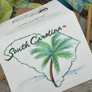 Showing the up close front of the card