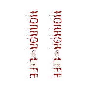 Horror Life Dripping Blood Red 2-PACK - Decalques de vinil