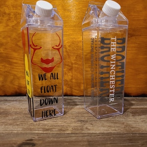 17oz Milk Carton Plastic Bottle