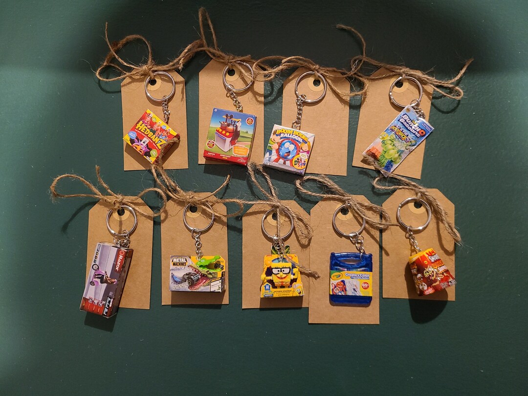 Mini Toy Keychains Etsy