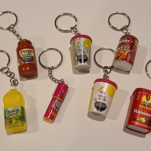 Mini Food Keychains