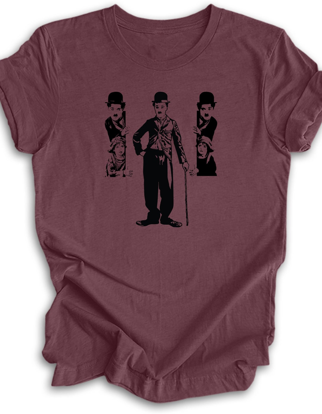 Charlie Chaplin Graphic Tee,charlie Chaplin T Shirt,old Cinema Stars T
