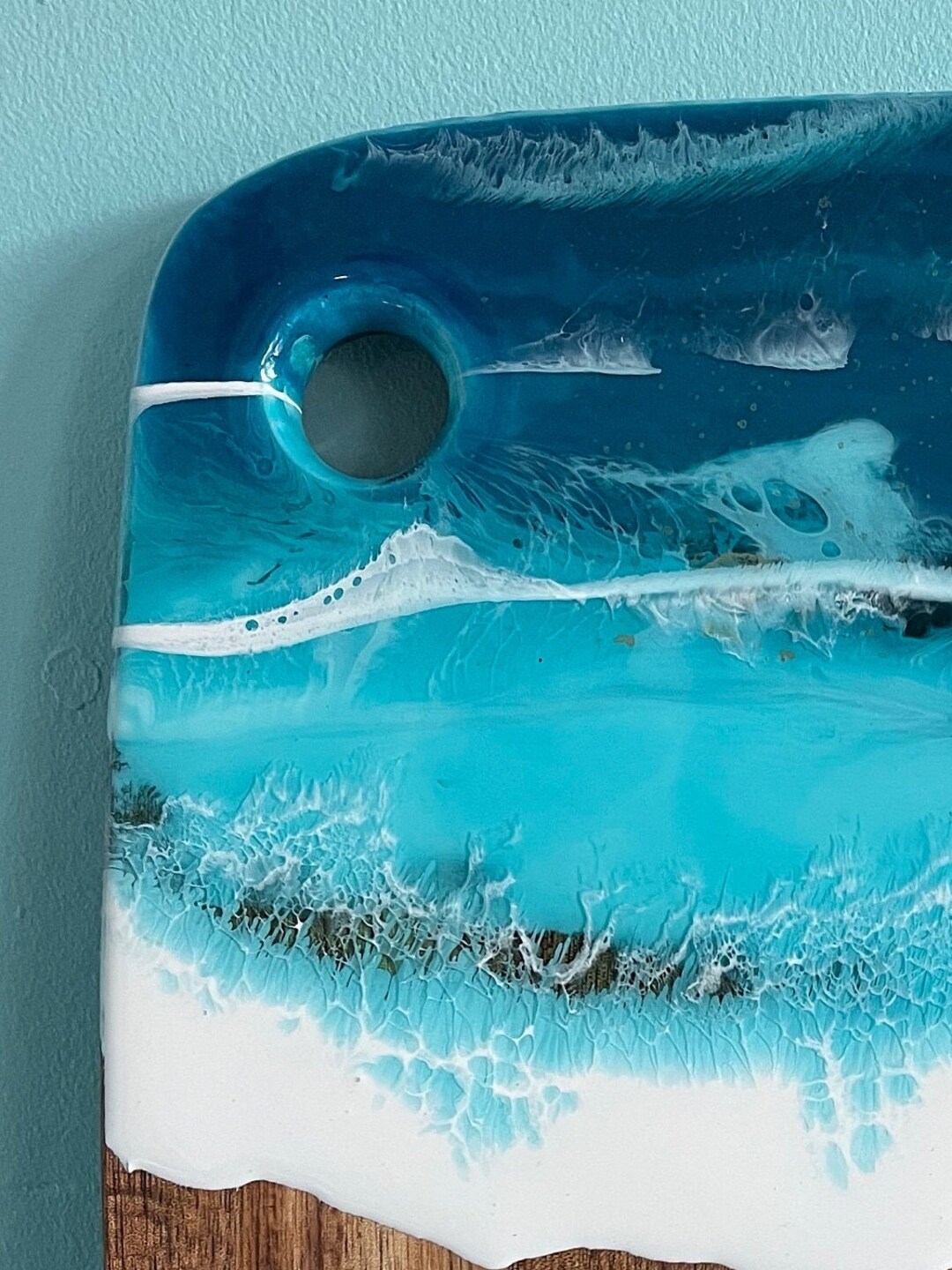 Resin Ocean Art Chopping Board Etsy UK