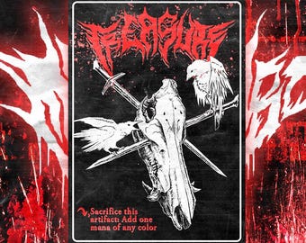 MTG Treasure Token Custom Made Artwork