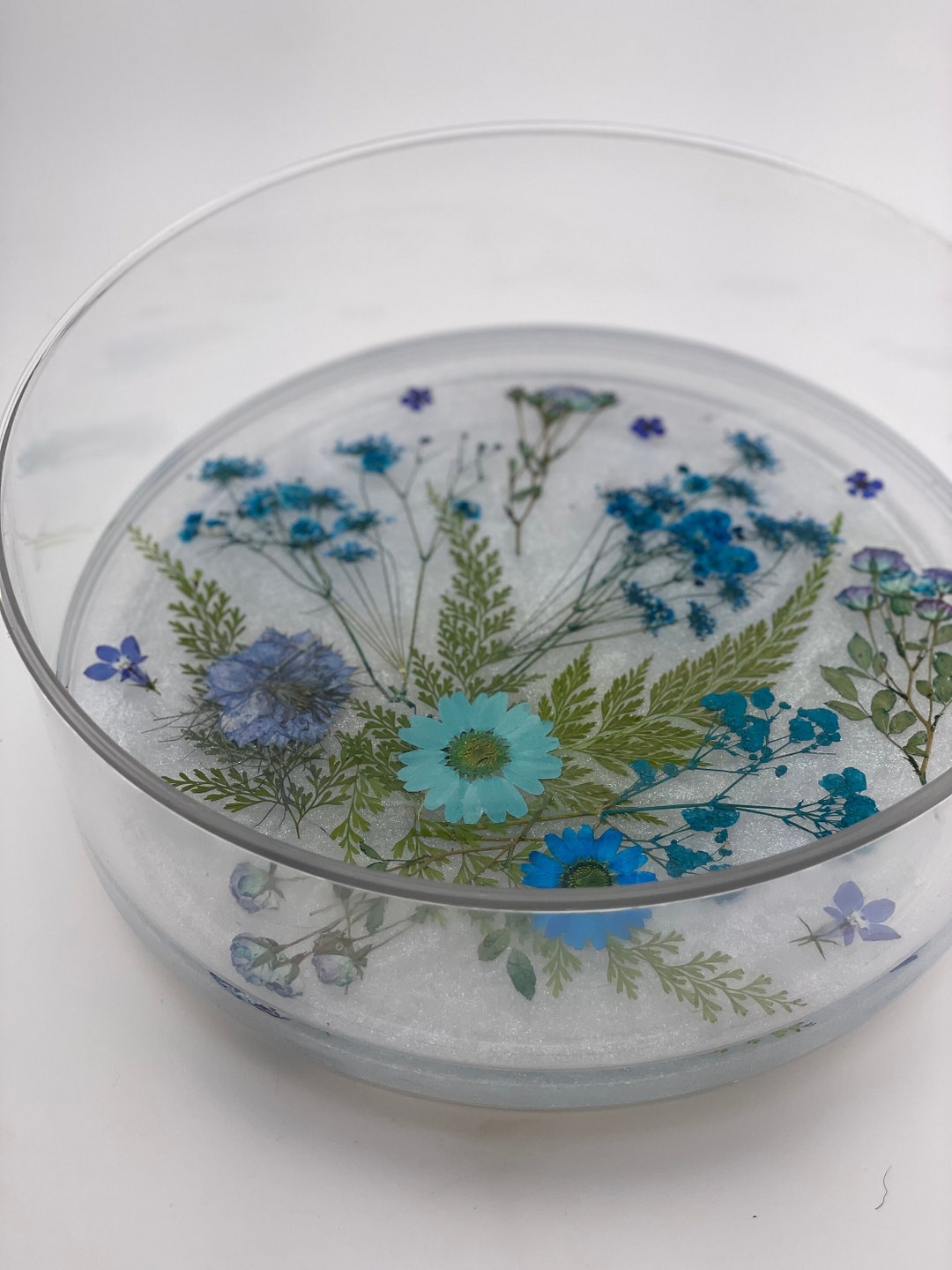 9inch Round Acrylic Lazysusan Tray Adorned With Etsy