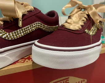 custom maroon vans