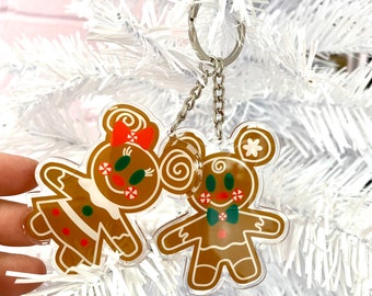 Lebkuchen Schlüsselanhänger, Maus Lebkuchen, doppel Schlüsselanhänger
