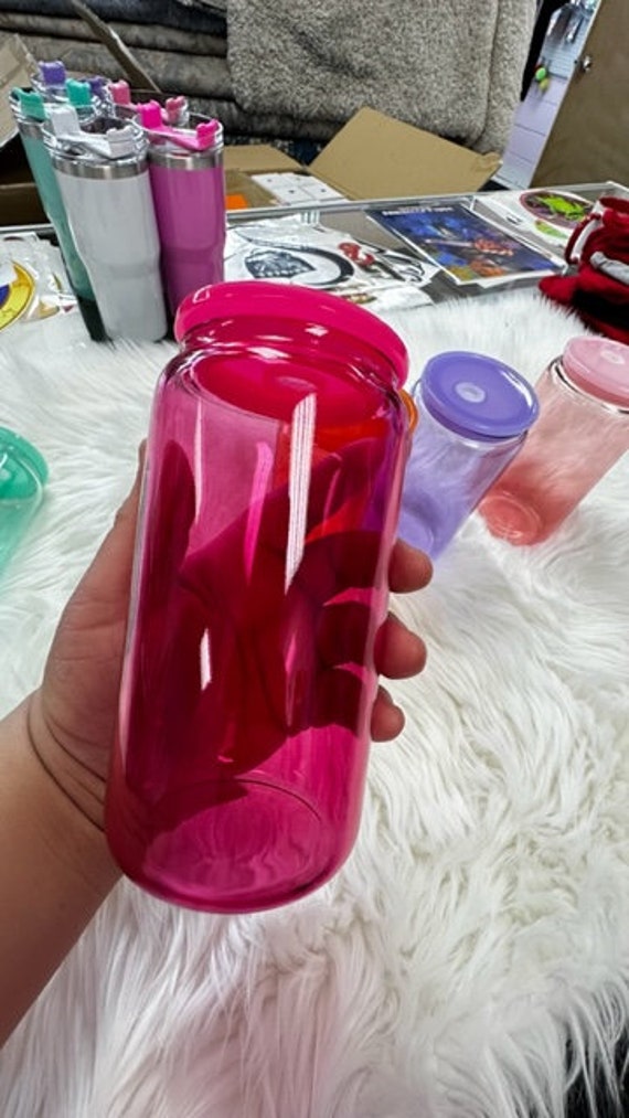 16oz Sublimation Jelly Blanks, Sublimation Tumblers, Glass Can Cups, Jelly  Sublimation Blanks, Crafts, Diy Craft Blanks. 