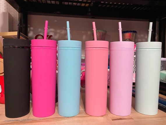 Personalized Skinny Tumblers, Matter Tumbler's, 16oz Skinny Straight  Tumblers - Etsy