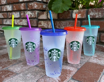 Starbucks Confetti Color Changing Cups, 2021 Release, Personalized - Etsy