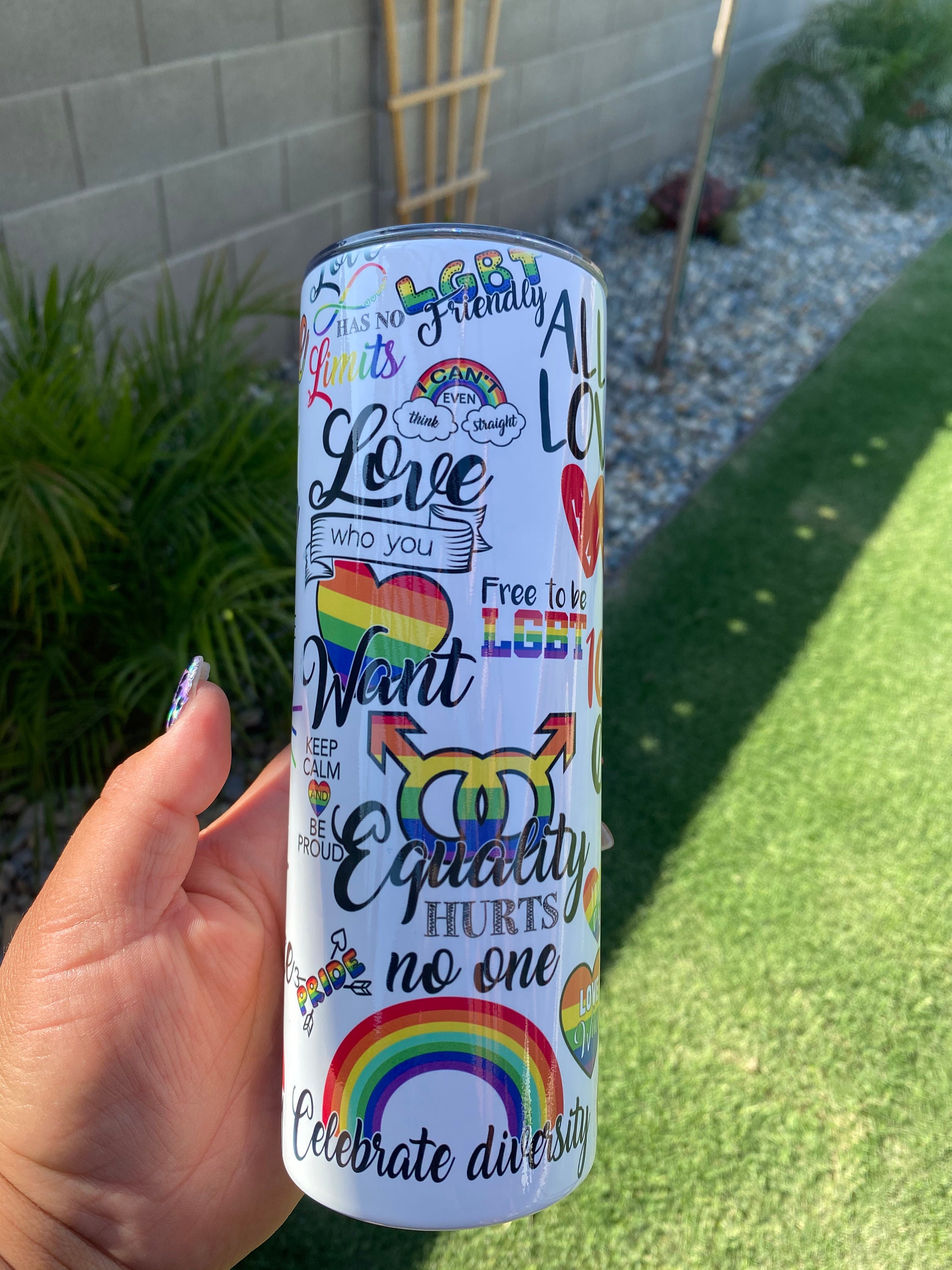 Pride Tumbler Lgbqt Custom Tumbler 20oz Etsy Ireland