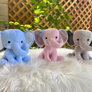 Blank Elephant Plush toy, Elephant Plush, Elephant for Personalization, Personalization Blank