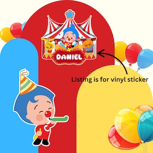 Plim Plim Custom backdrop sticker, Vinyl Sticker, Removable Vinyl,