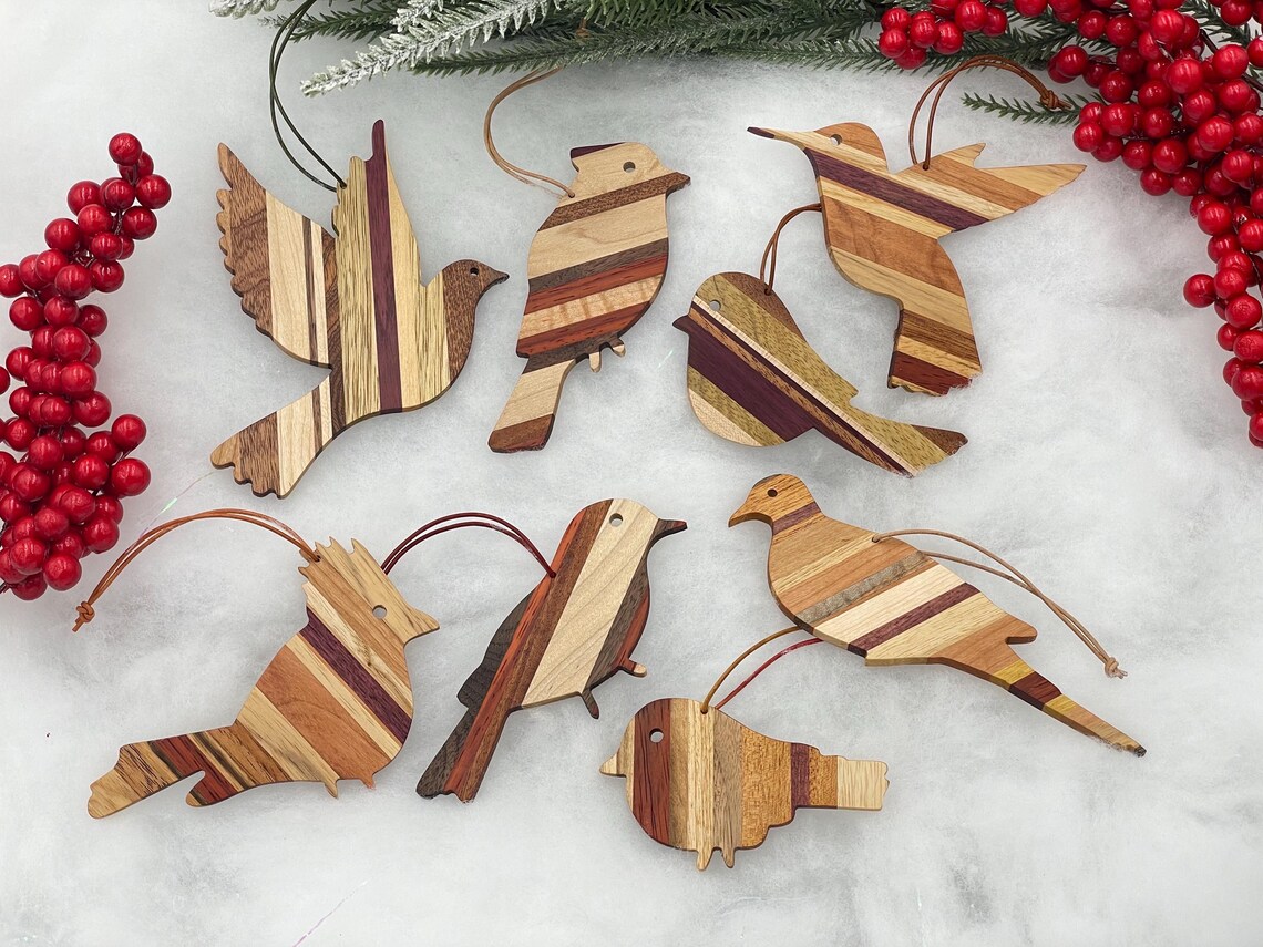 Handmade Wooden Backyard Birds Ornaments Gift for Nature Lovers! Etsy