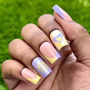 Lilac Lemonade | Custom Press-On Nails | Reusable Nails