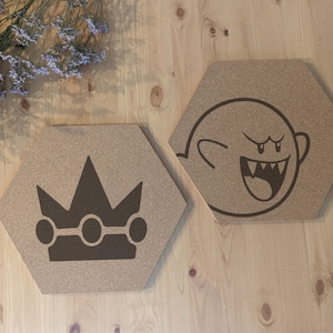 Mario Themed Hexagon Pin Boards